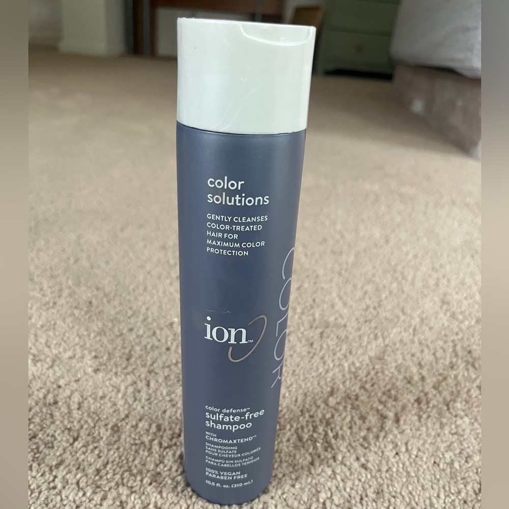 ion sulfate free shampoo color defense 100% vegan and paraben free